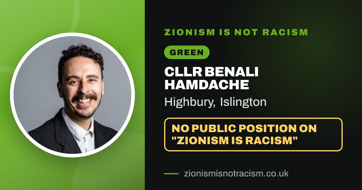 Share image: Cllr Benali Hamdache, Highbury ward, Islington