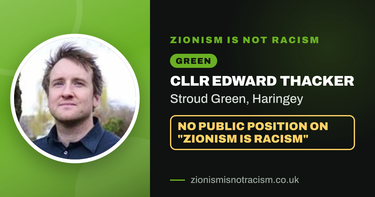 Share image: Cllr Edward Thacker, Stroud Green ward, Haringey