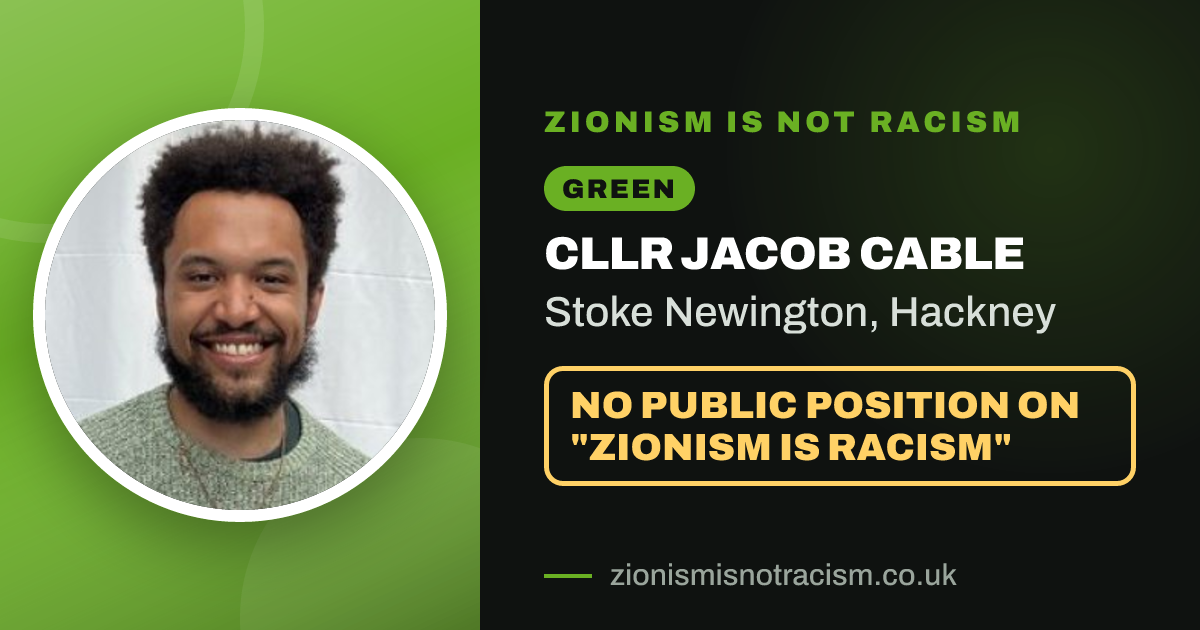 Share image: Cllr Jacob Cable, Stoke Newington ward, Hackney
