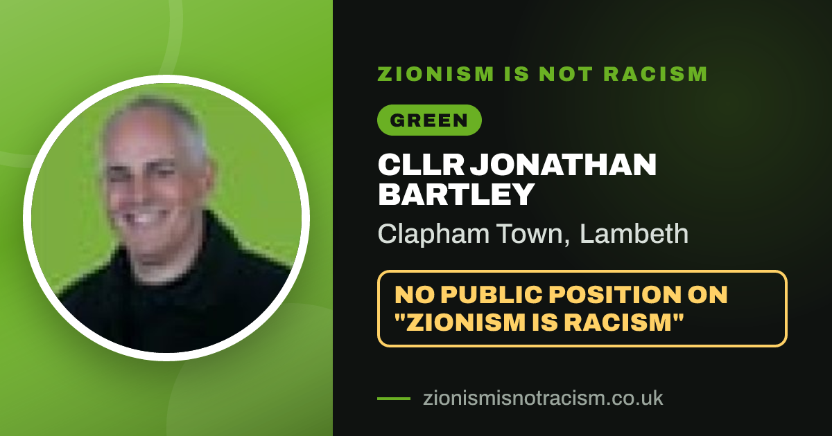 Share image: Cllr Jonathan Bartley, Clapham Town ward, Lambeth