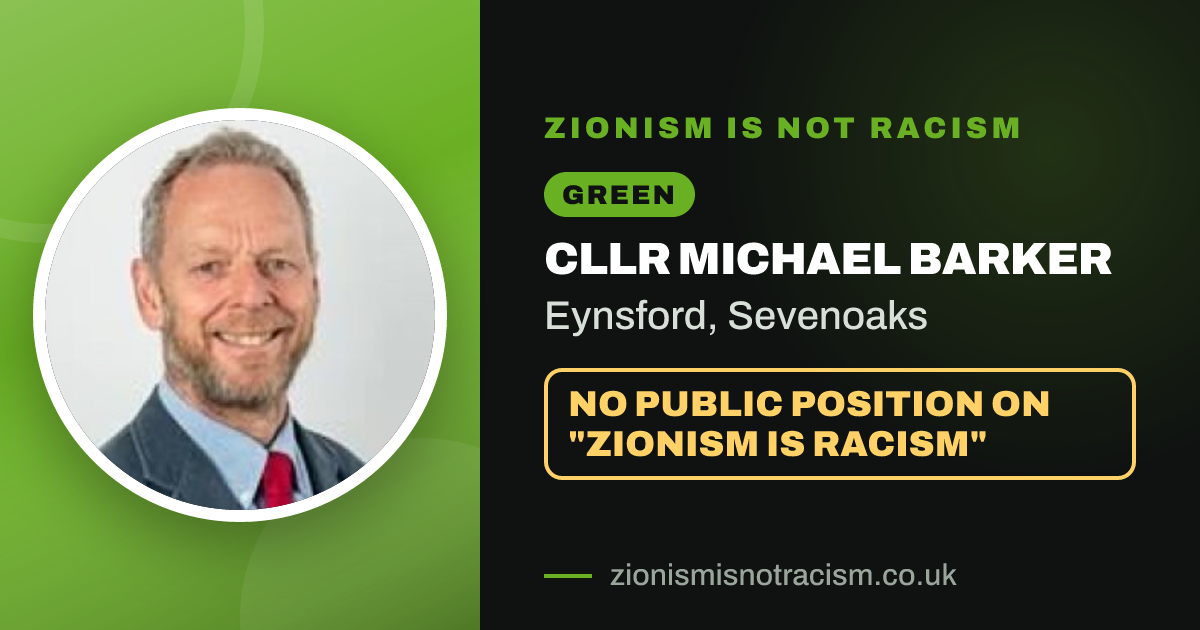 Share image: Cllr Michael Barker, Eynsford ward, Sevenoaks