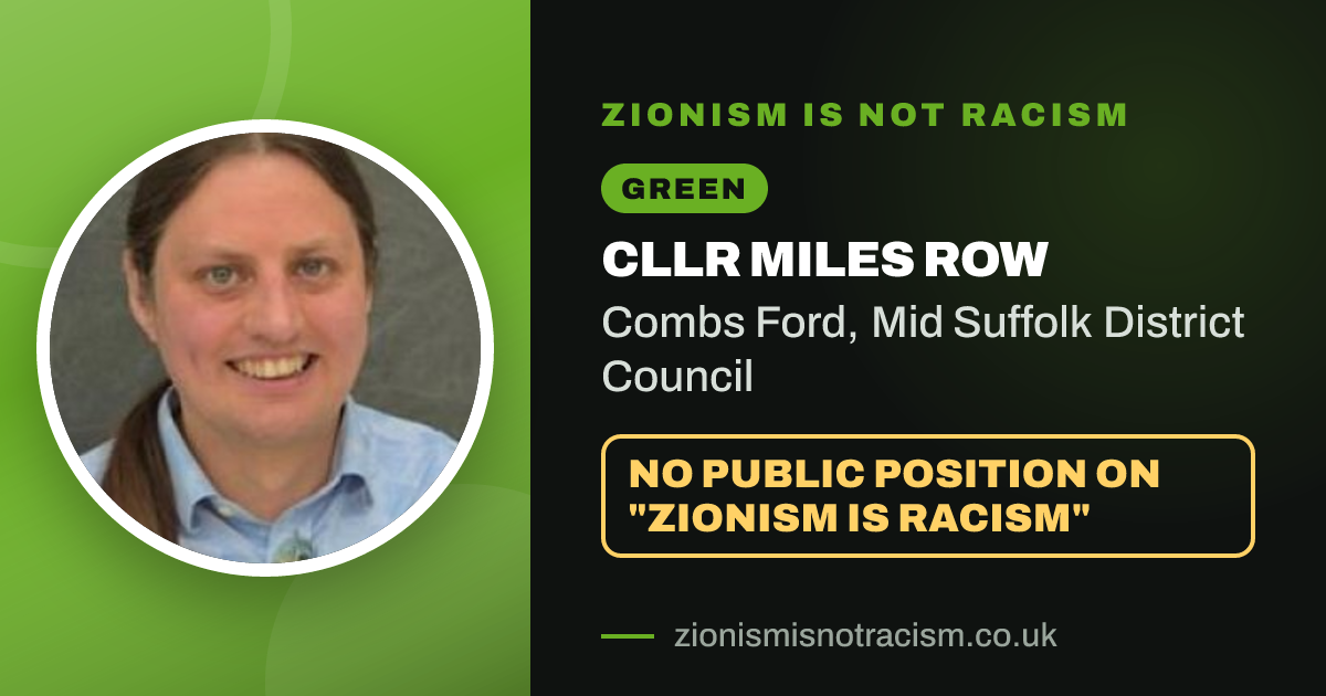 Share image: Cllr Miles Row, Combs Ford ward, Mid Suffolk District Council