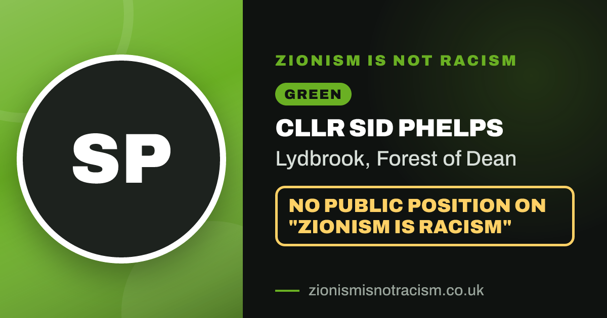 Share image: Cllr Sid Phelps, Lydbrook ward, Forest of Dean